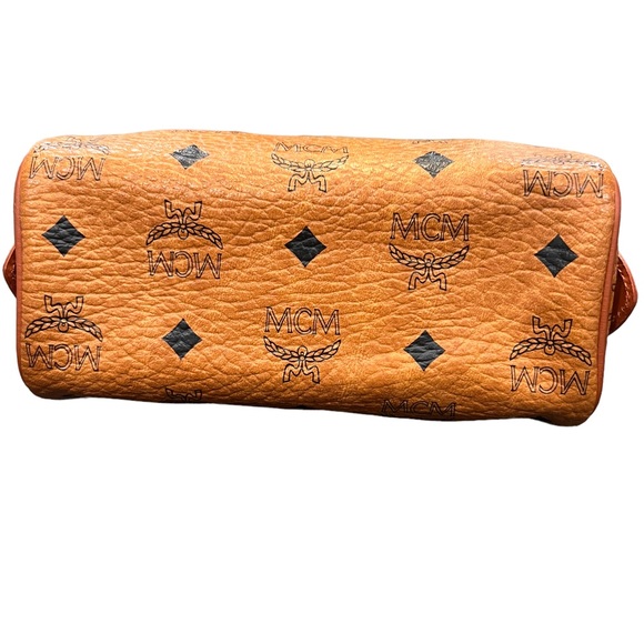 MCM Mini Visetos Boston With Strap Bag - Picture 8 of 11